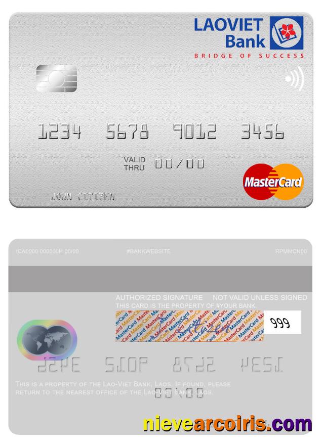 Laos Lao-Viet Bank mastercard